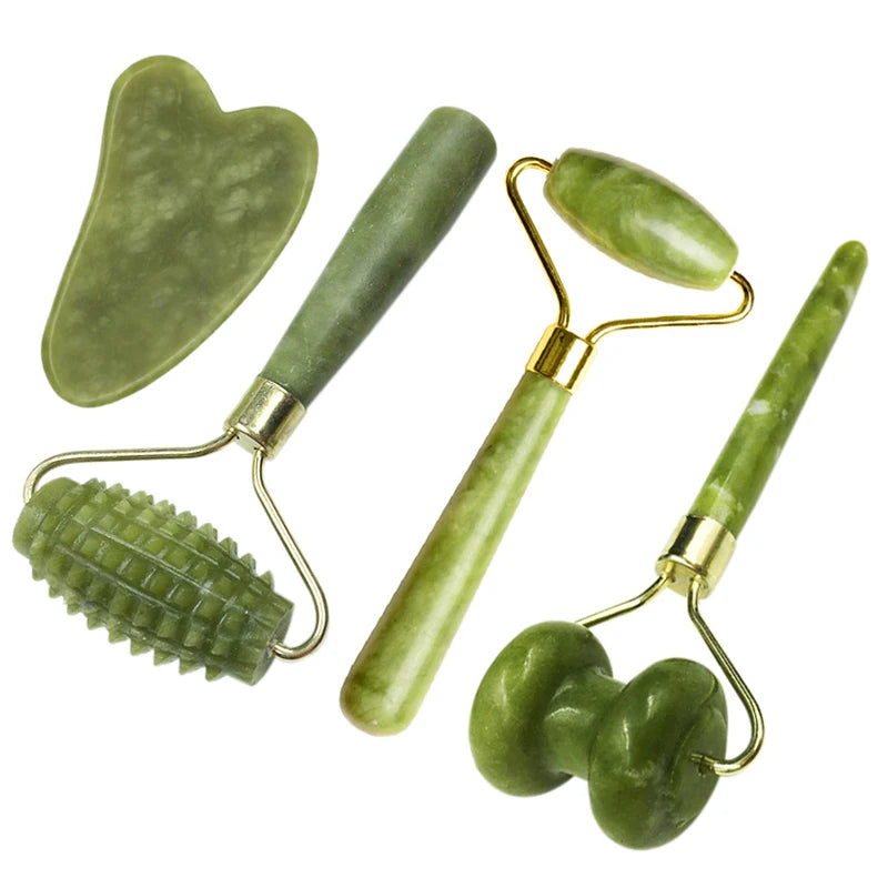 Natural Jade Massage Roller  Gua Sha Board