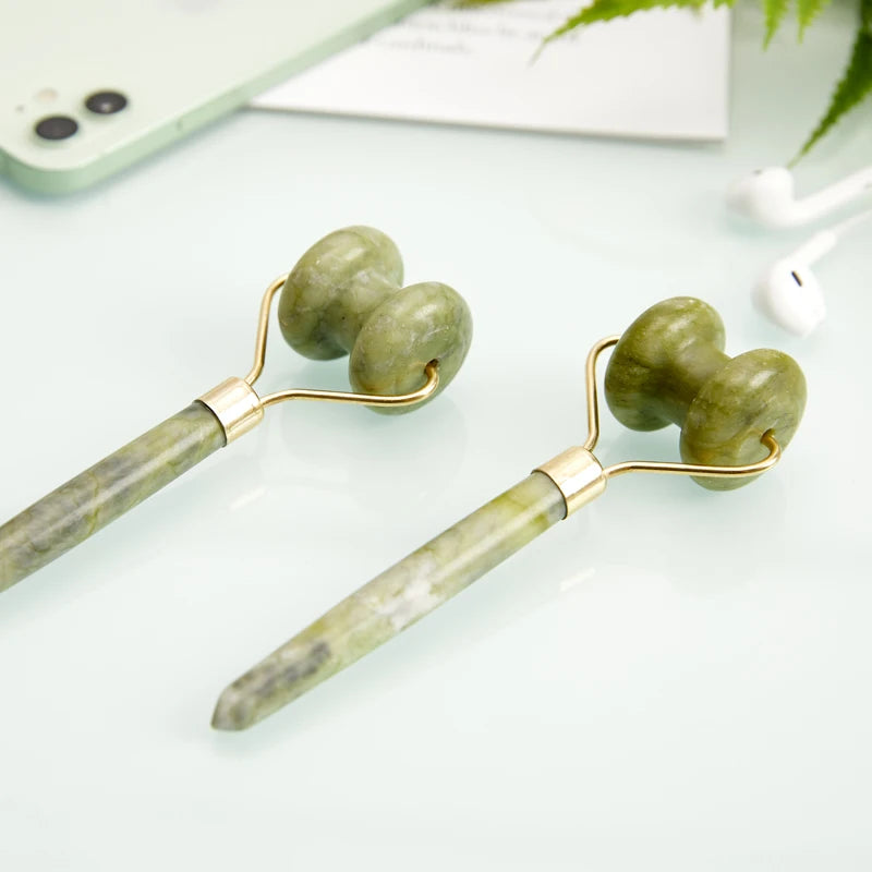 Natural Jade Massage Roller  Gua Sha Board