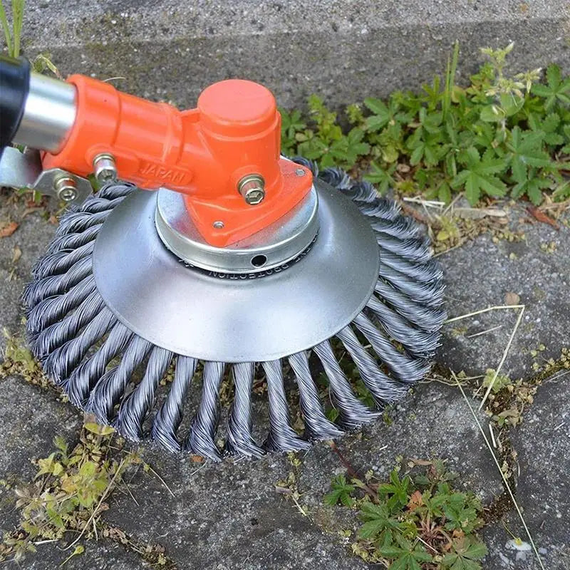 Steel Wire Wheel Garden Weed Brush