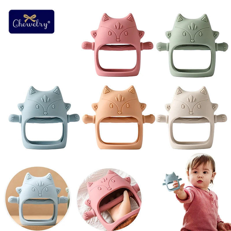 Kids Silicone Teether Gloves