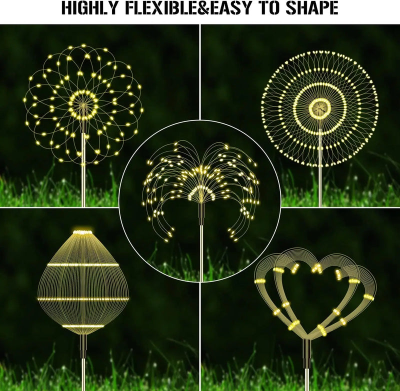 Solar Fireworks Lights