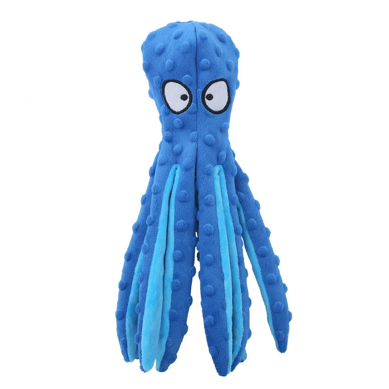 Octopus Bite-Resistant Plush Dog Toy