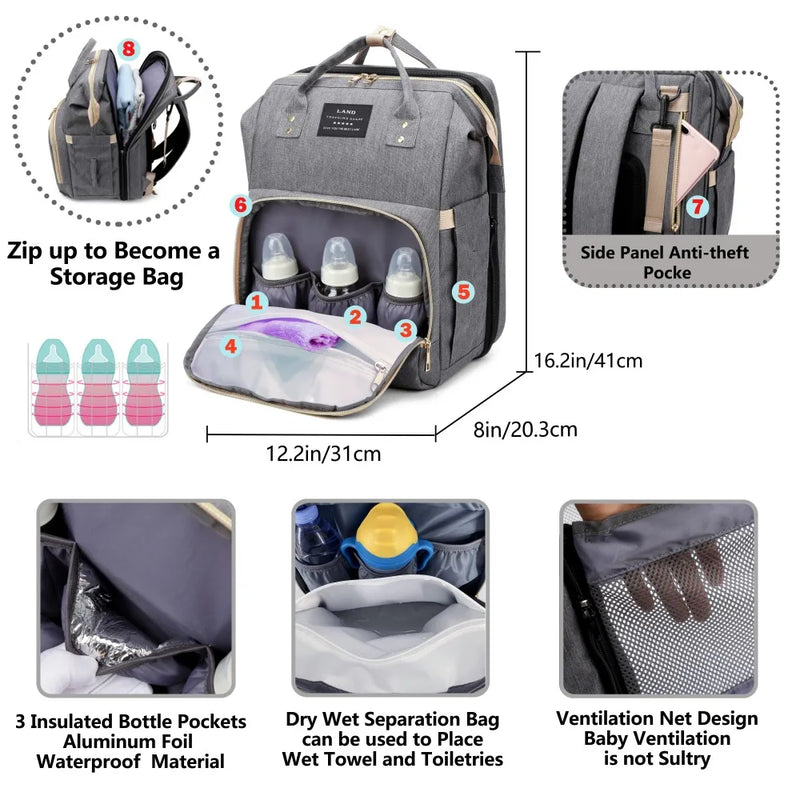 Mommy Bag Lightweight Portable Folding Crib