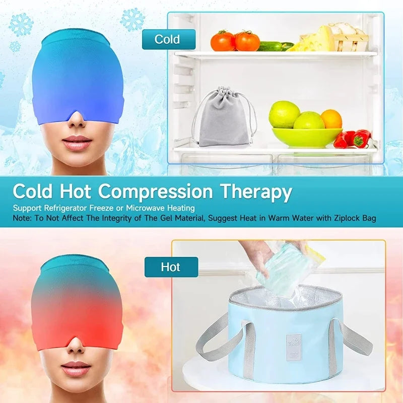 Gel Hot  Cold Therapy Head Massager