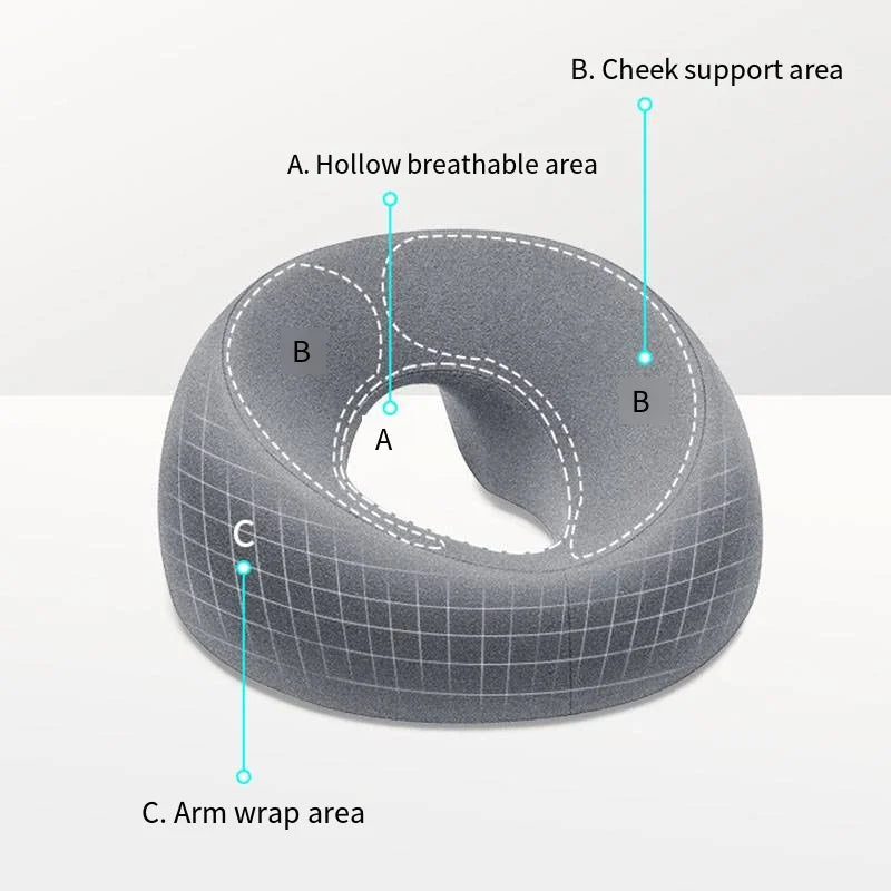 Ergonomic Memory Foam Lying Down Pillow