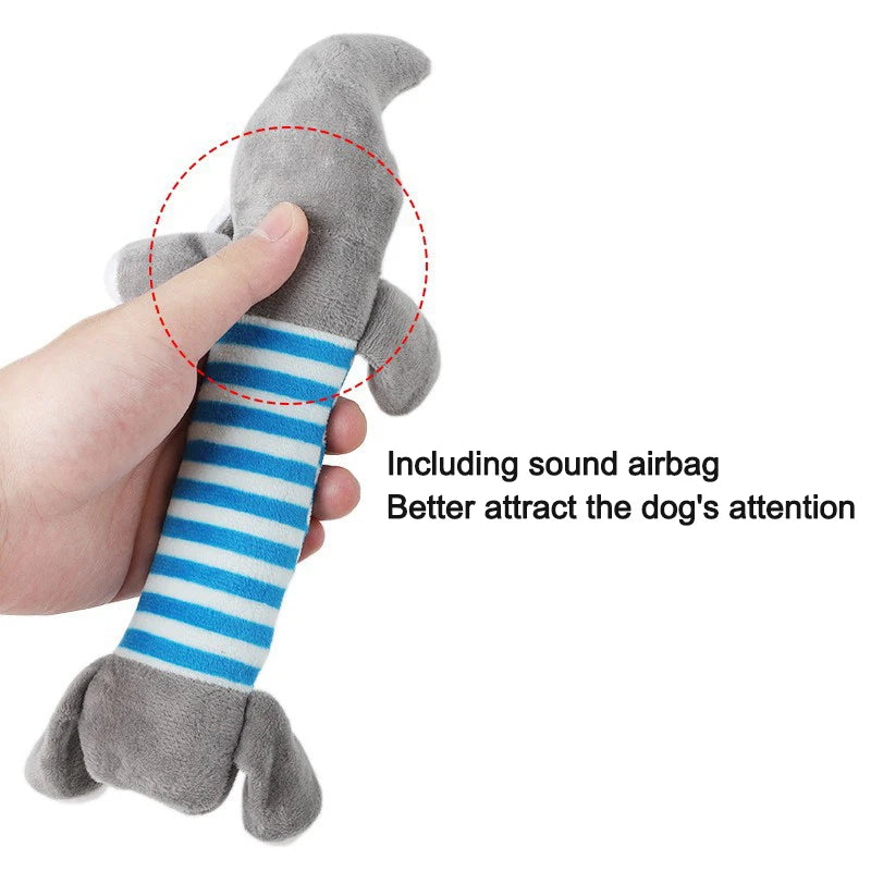 Animal Shape Squeak Plush Toy