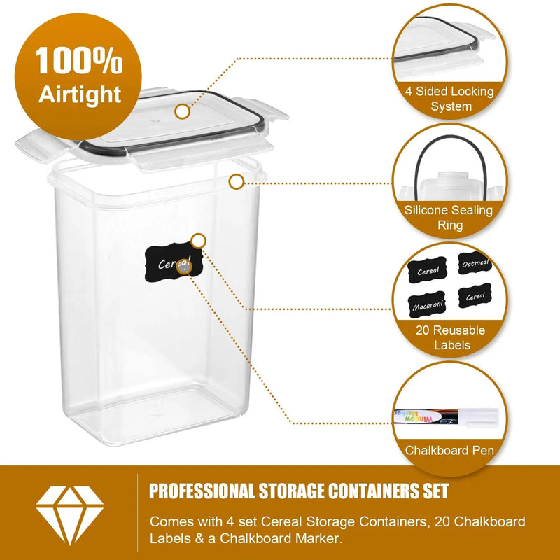 Free Airtight Food Storage Containers Set