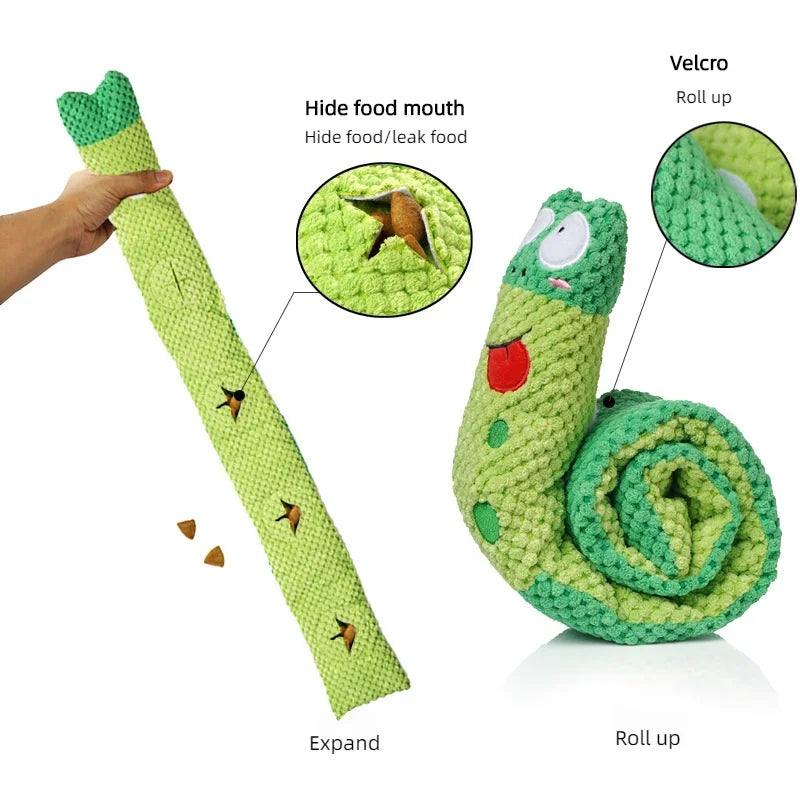 Interactive Snail Dog Puzzle Toy