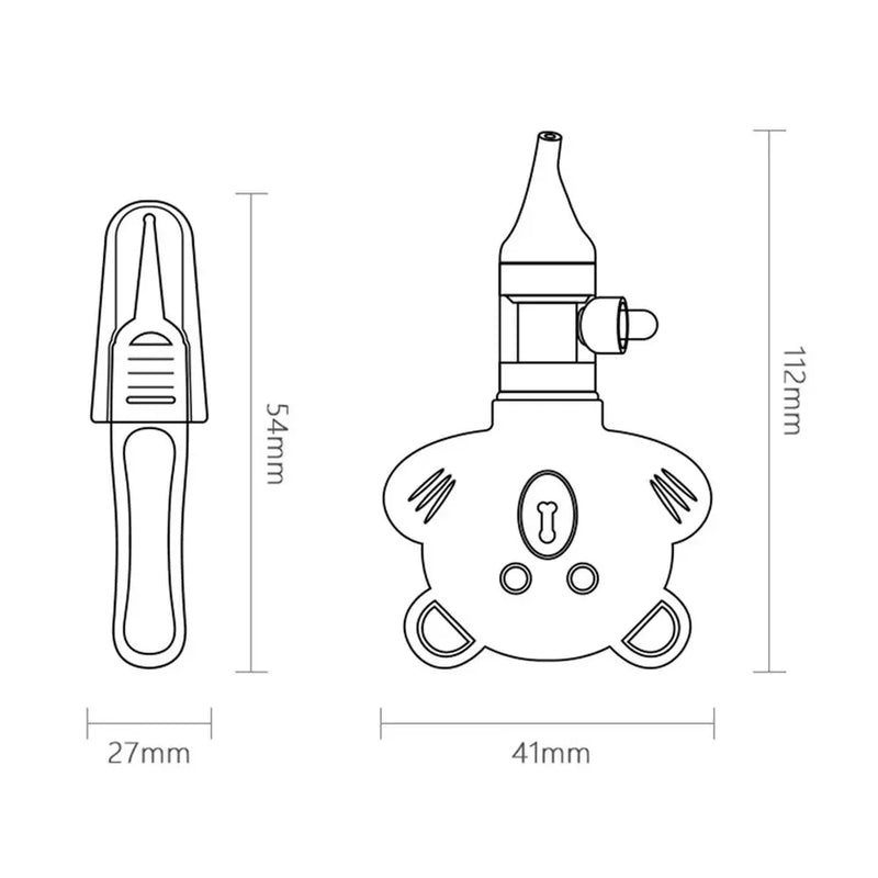 Baby Nasal Aspirator with Booger Clip