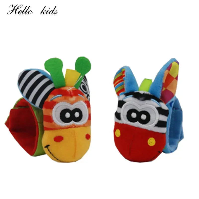 Cartoon Plush Socks Rattles