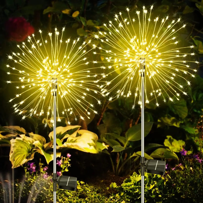 Solar Fireworks Lights