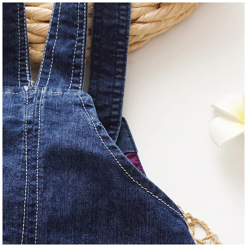 Summer Denim Jumper Pants