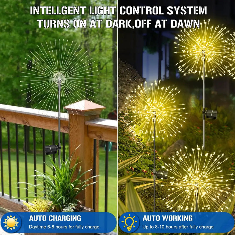 Solar Fireworks Lights