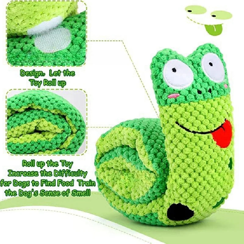 Interactive Snail Dog Puzzle Toy