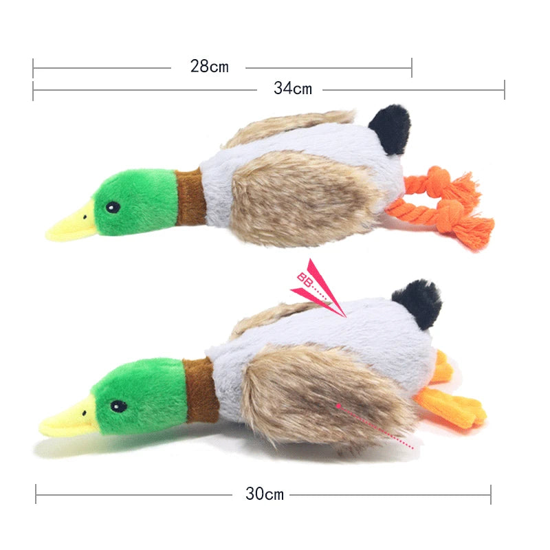 Cute Plush Duck Sound Pet Toy